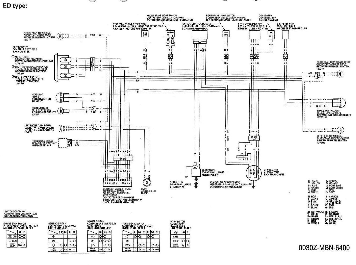 Schaltplan Blinkerschaltung Motorrad - Wiring Diagram